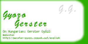 gyozo gerster business card